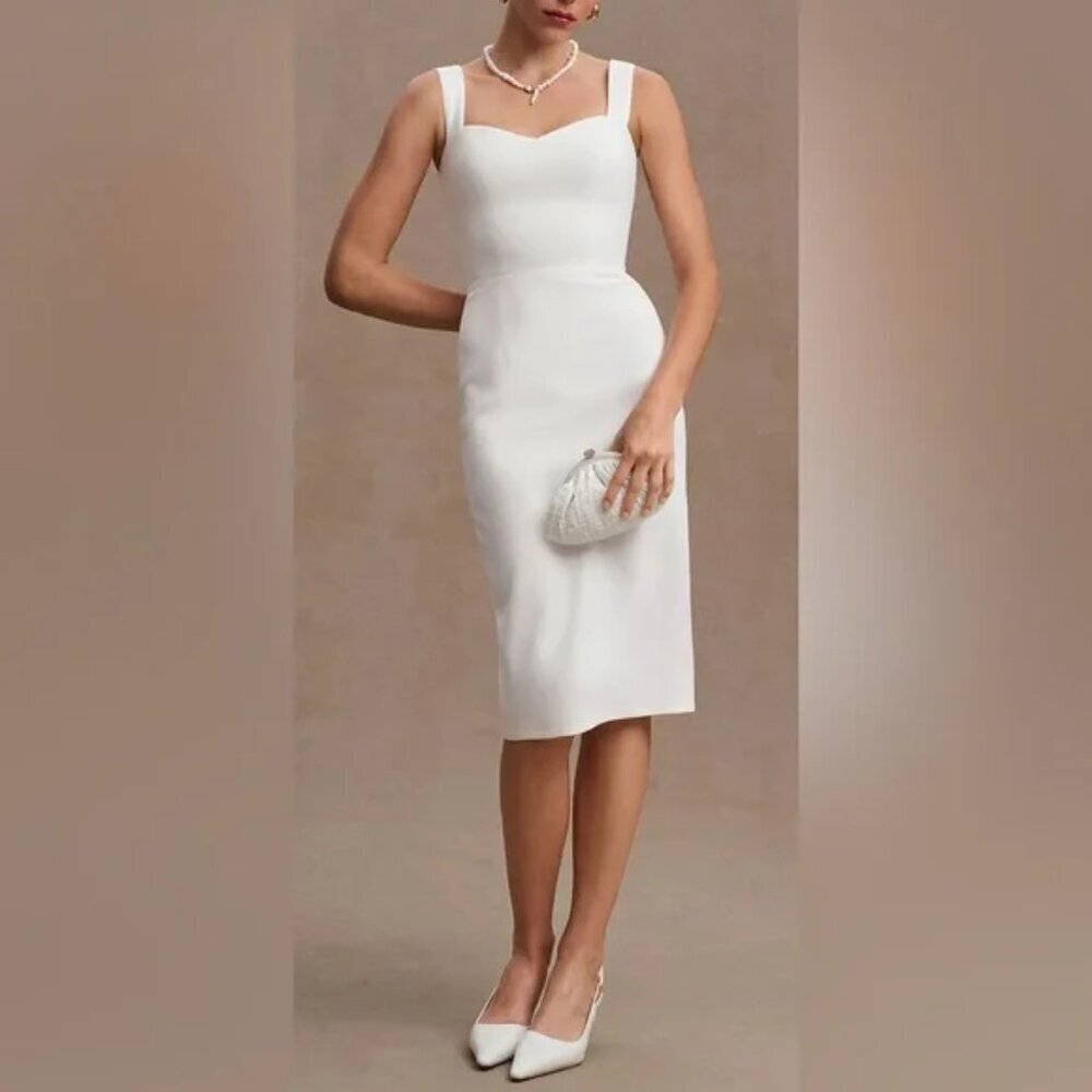 Dress The Population Nicole Sweetheart Midi Dress Nwt